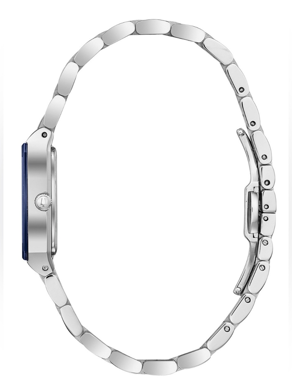 Bulova Watch with Deep Blue Rectangular Dial - Picture 3 of 10